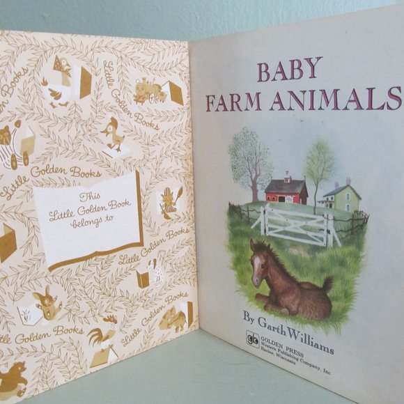 Vintage 1977 Little Golden Book Baby Farm Animals Hardcover by Garth Williams - Picture 4 of 10